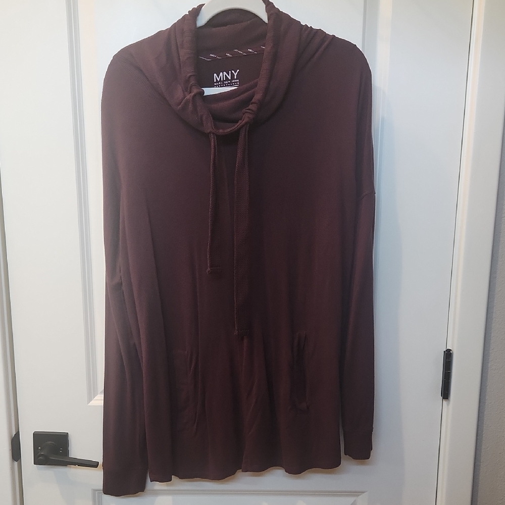 Marc New York Deep Purple Cowl Neck Sweater - Picture 1 of 6
